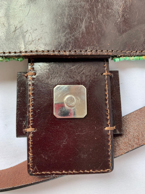 Sold Fendi Baguette Green beads Glitter