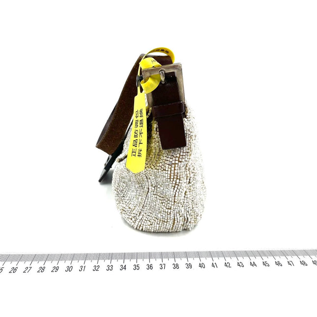 Sold FENDI Baguette White beads