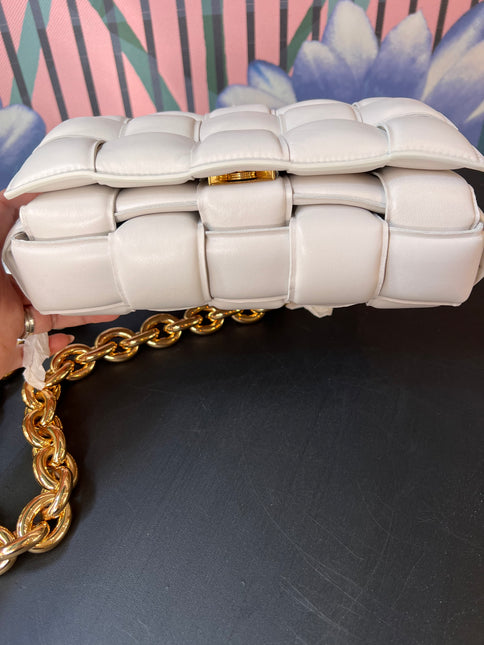 Sold Bottega Veneta Chain Cassete Ecru with gold chain