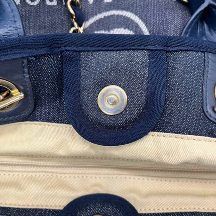 Sold Chanel Deauville Tote Denim Small