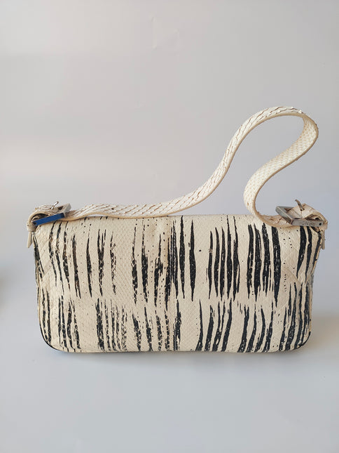 Sold Fendi Baguette in Python leather zebra print