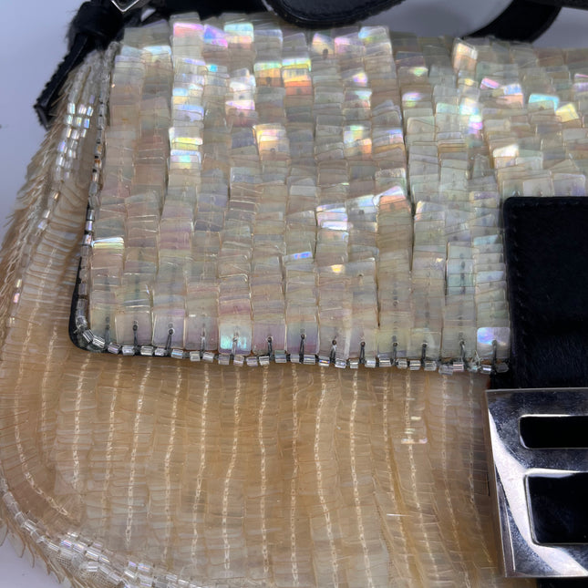 Sold Fendi Baguette in Cream Gold sequins