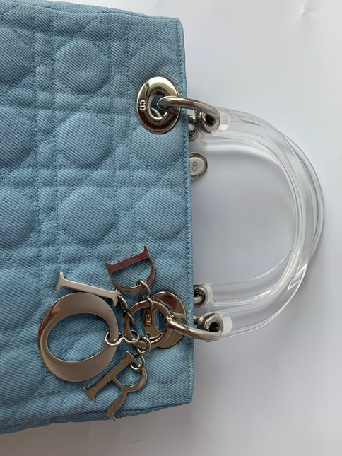 Sold Lady Dior Denim Vintage Medium size