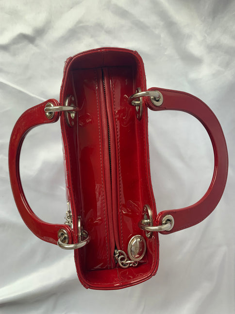 Sold Lady Dior Medium Red Patent Leather (France)
