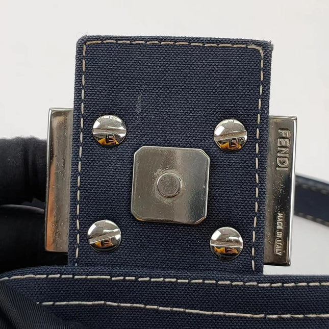 Sold FENDI Baguette Blue Denim