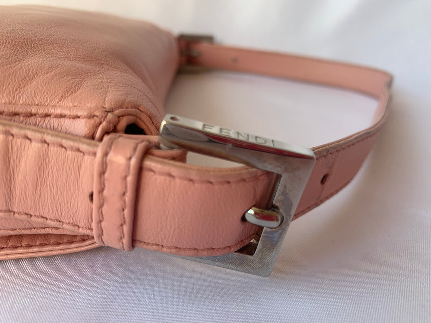 Sold FENDI Baguette Pink Lambskin Leather