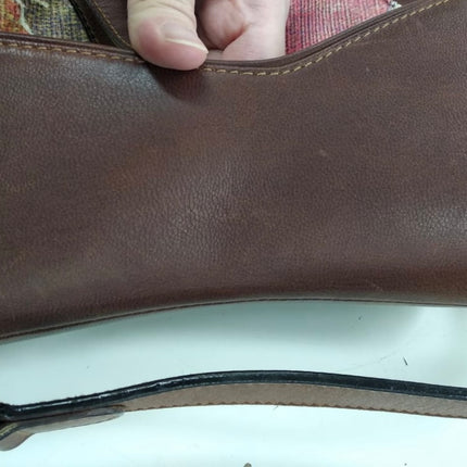 Sold Dior Saddle bag Vintage brown leather and printed velvet RARE