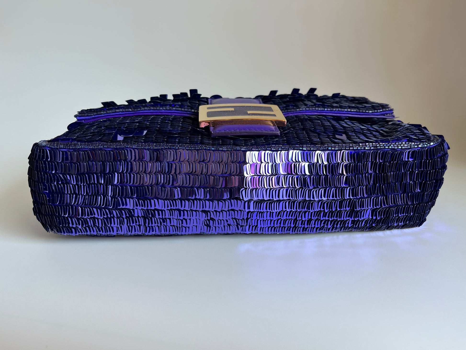 Fendi 2022 Re-Edition Sex and the City Sequin Baguette - Purple Handle  Bags, Handbags - FEN266153
