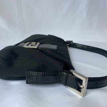Sold FENDI Baguette Black Cloth Good Condition