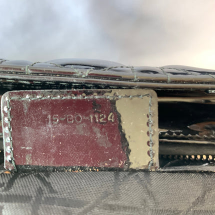 Sold Lady Dior Medium Bag Black Patent Leather