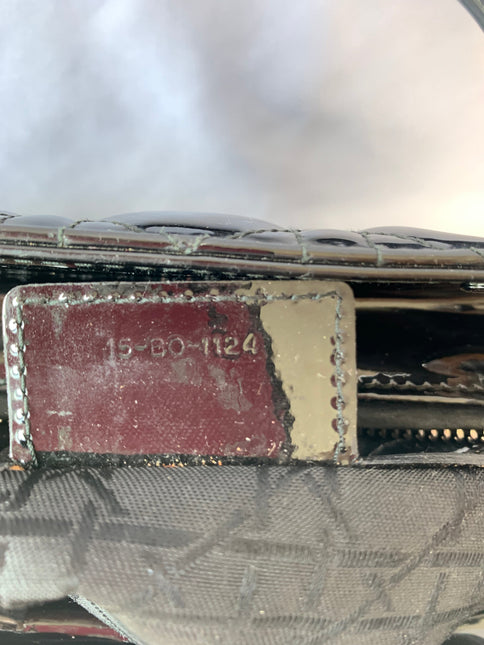 Sold Lady Dior Medium Bag Black Patent Leather