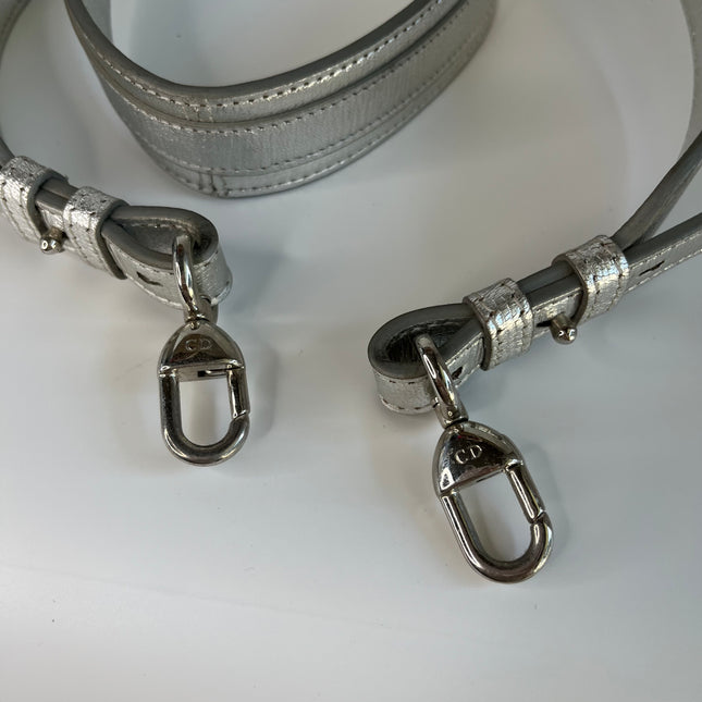 Sold  Lady Dior ABCdior Small Silver Cannage Lambskin Handbag