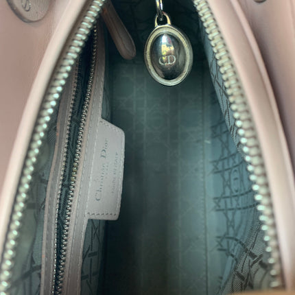 Sold Lady Dior Pink Cannage Leather Medium