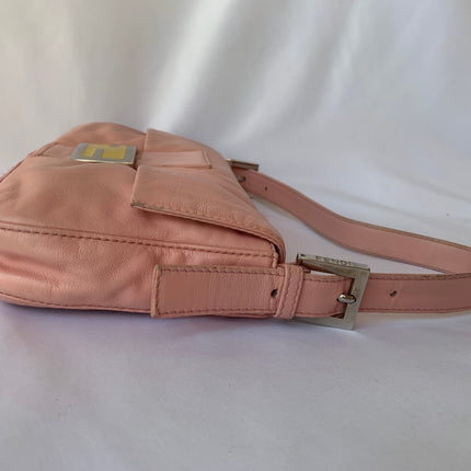 Sold FENDI Baguette Pink Lambskin Leather