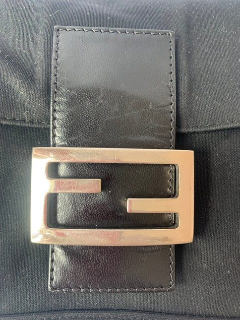 Sold FENDI Baguette Black Cloth Good Condition