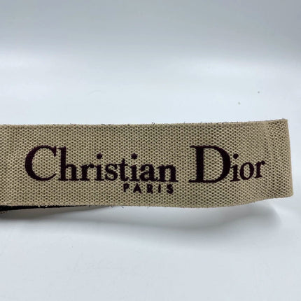 Sold Dior Saddle Maroon Medium Grained Leather Handbag with Strap