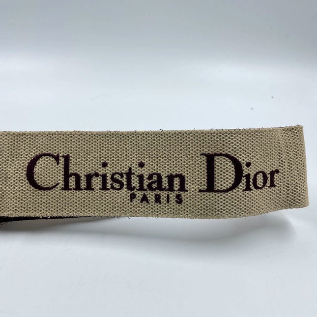 Sold Dior Saddle Maroon Medium Grained Leather Handbag with Strap