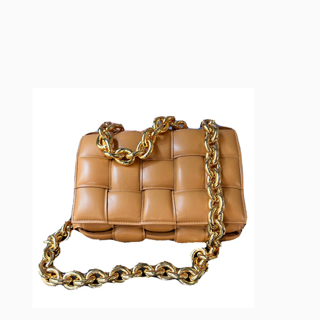 Sold Bottega Veneta Chain Cassete Caramel-Luxbags