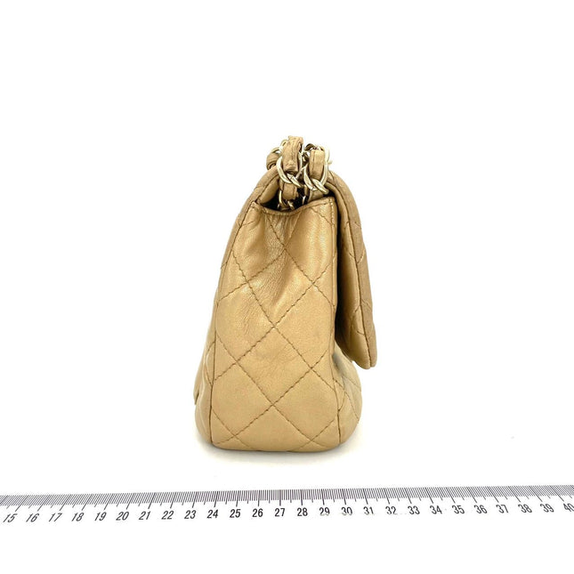 Sold Chanel Timeless/ Classic Flap Medium Gold Gem CC Turn lock