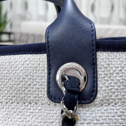 Sold Chanel Deauville Tote Medium White