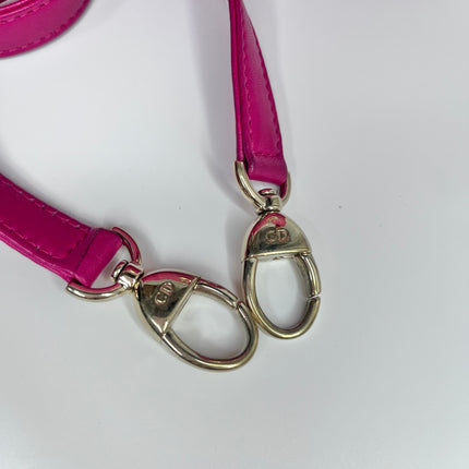 Sold Lady Dior Medium Bag Fuchsia Cannage Leather