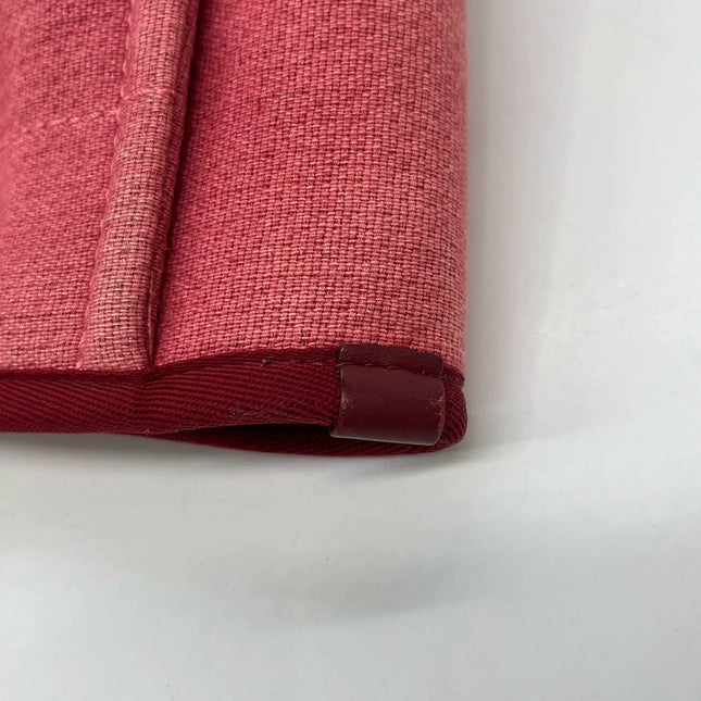 Sold Chanel Deauville Tote Red Denim Small