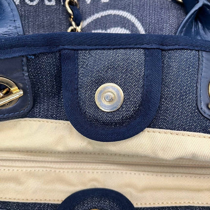 Sold Chanel Deauville Tote Medium White