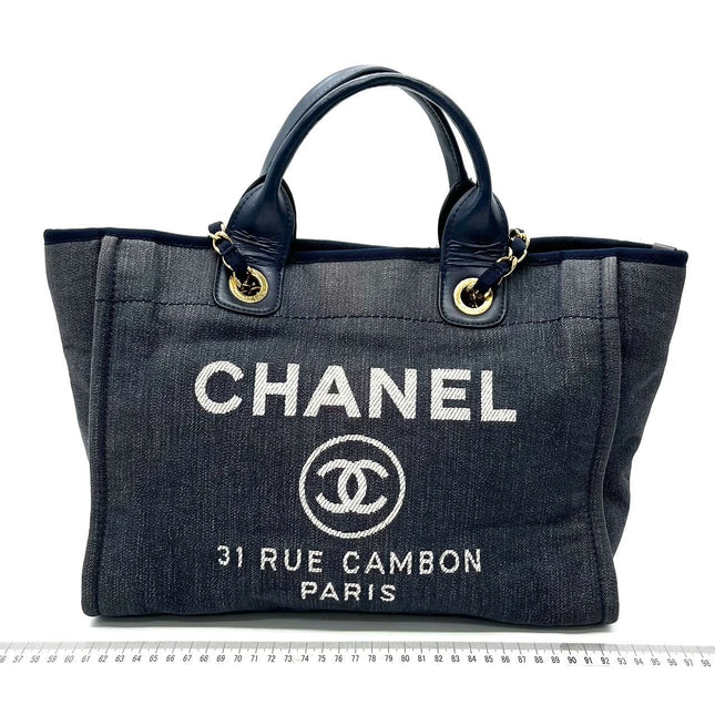 Sold Chanel Deauville Tote Medium White-Luxbags