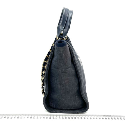 Sold Chanel Deauville Tote Denim Small