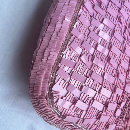 Sold Fendi Baguette Glitter Pink square sequins