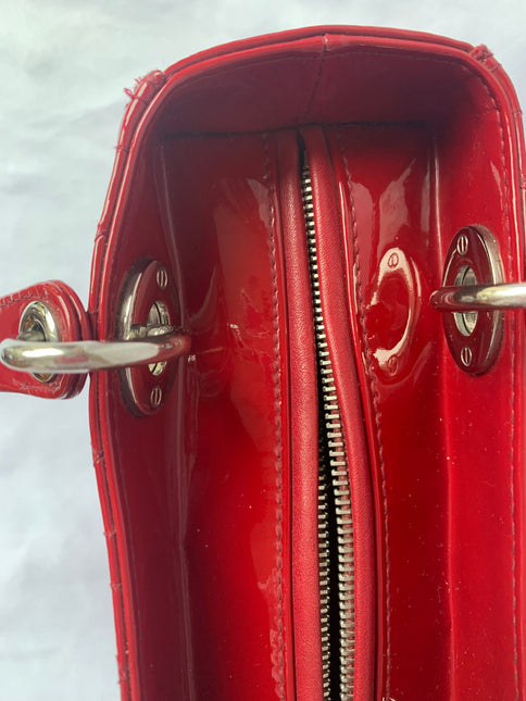 Sold Lady Dior Medium Red Patent Leather (France)