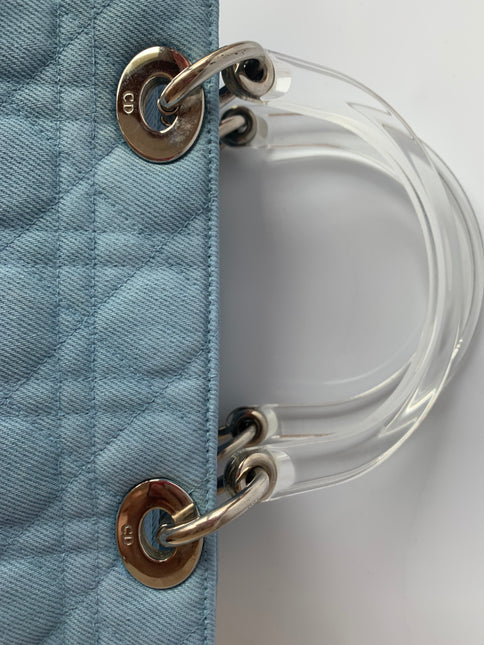 Sold Lady Dior Denim Vintage Medium size
