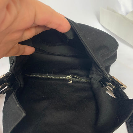 Sold FENDI Baguette Black Cloth Good Condition