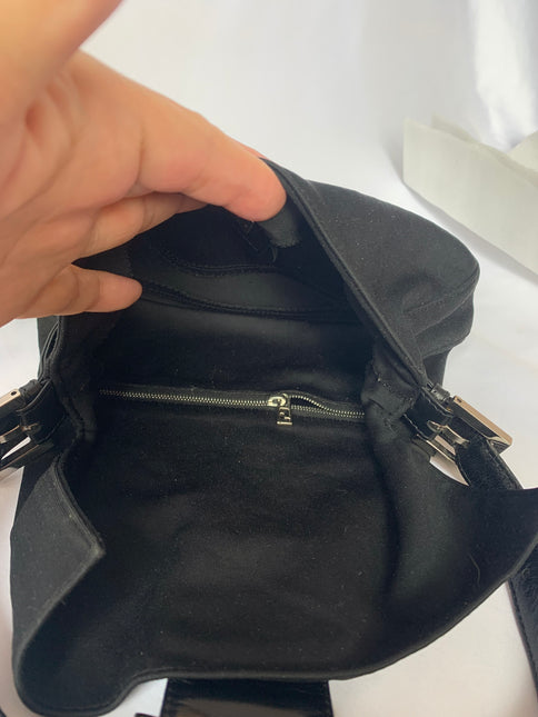 Sold FENDI Baguette Black Cloth Good Condition