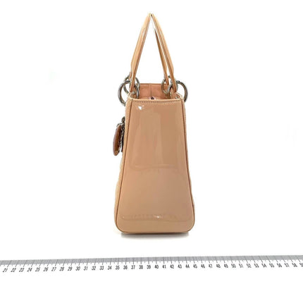 Sold Lady Dior Medium Pink Patent Leather