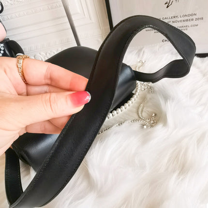 Sold CELINE Crecy Vintage Classic Flap Black Box Leather crossbody bag