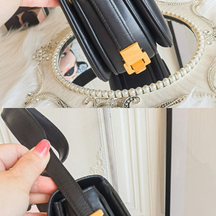 Sold CELINE Crecy Vintage Classic Flap Black Box Leather crossbody bag