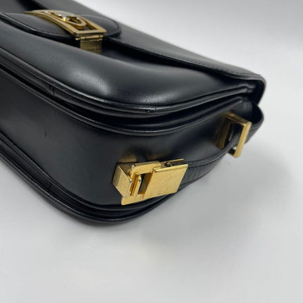 Sold CELINE Crecy Vintage Classic Flap Black Box Leather crossbody bag