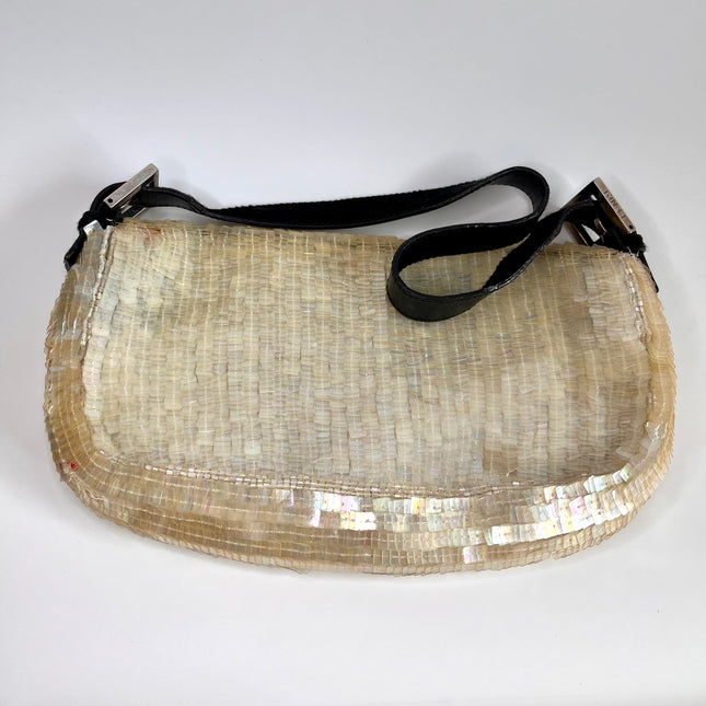Sold Fendi Baguette in Cream Gold sequins