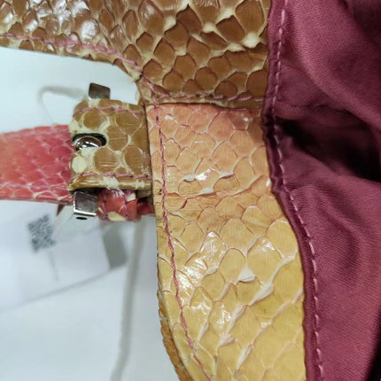 Sold Fendi Baguette Little Mermaid Glitter Pink circle sequins