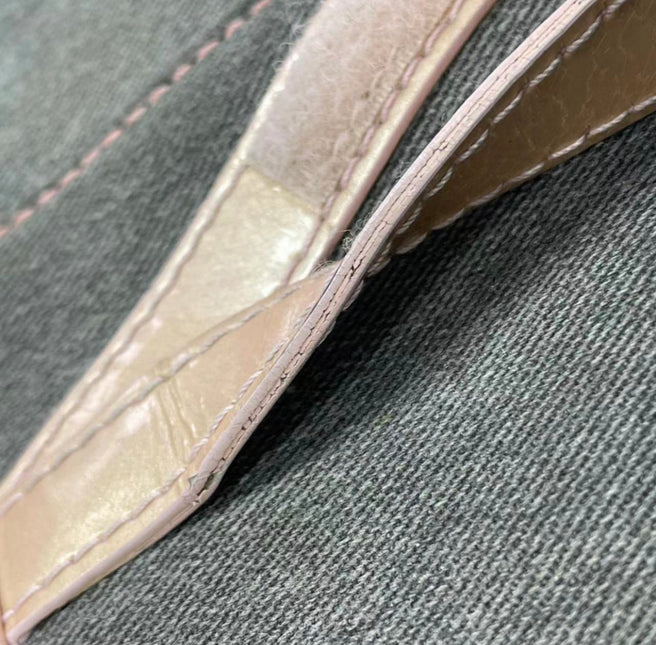 Sold Dior saddle bag Vintage denim with pink leather strap