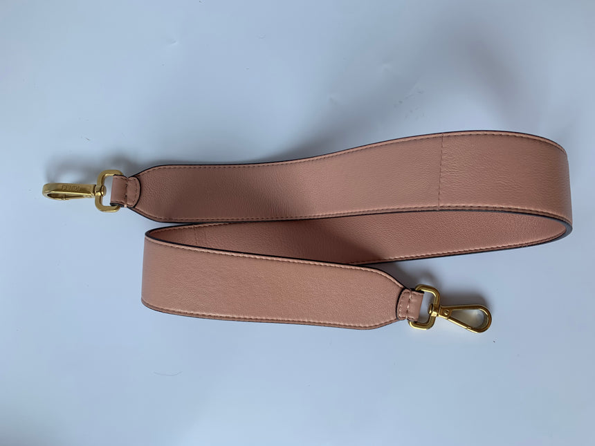 Sold FENDI Baguette Salmon Pink Leather 3D FF Motif Crossbody bag