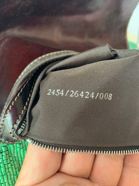 Sold Fendi Baguette Green beads Glitter