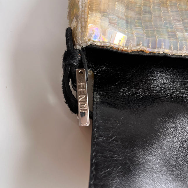 Sold Fendi Baguette in Cream Gold sequins