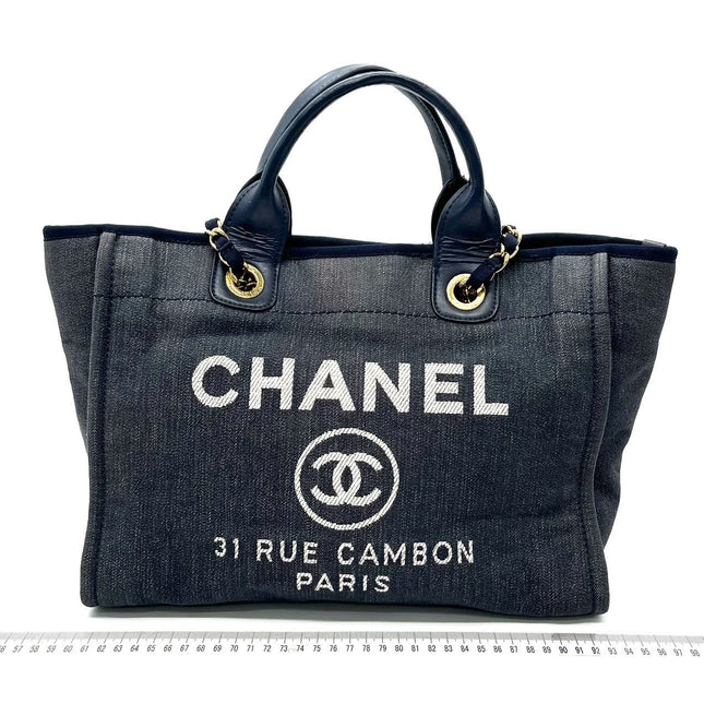 Sold Chanel Deauville Tote Denim Small-Luxbags