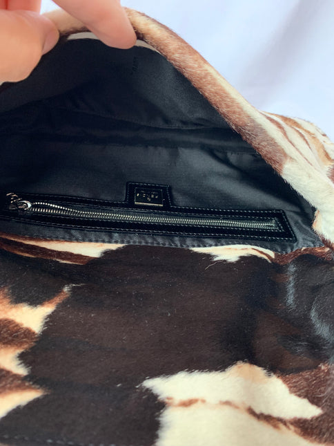 Sold Fendi Baguette Shoulderbag Ponyhair calfskin with metal plates