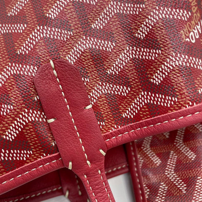 Sold Goyard Anjou Mini Tote Red/Maroon/Burgundy leather