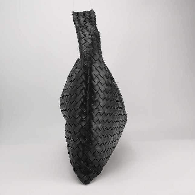 Bottega Veneta Hop Large Leather Navy Hobo Bag 55cm