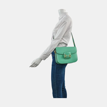 Gucci jackie small green leather
