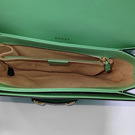 Gucci jackie small green leather